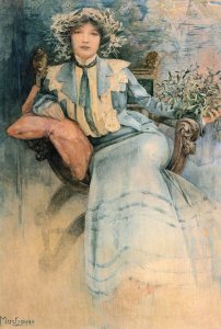 Mistletoe: Portrait of Mme. Mucha