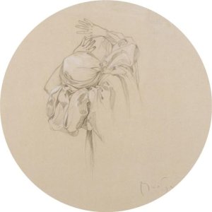 Study Of A Draped Female